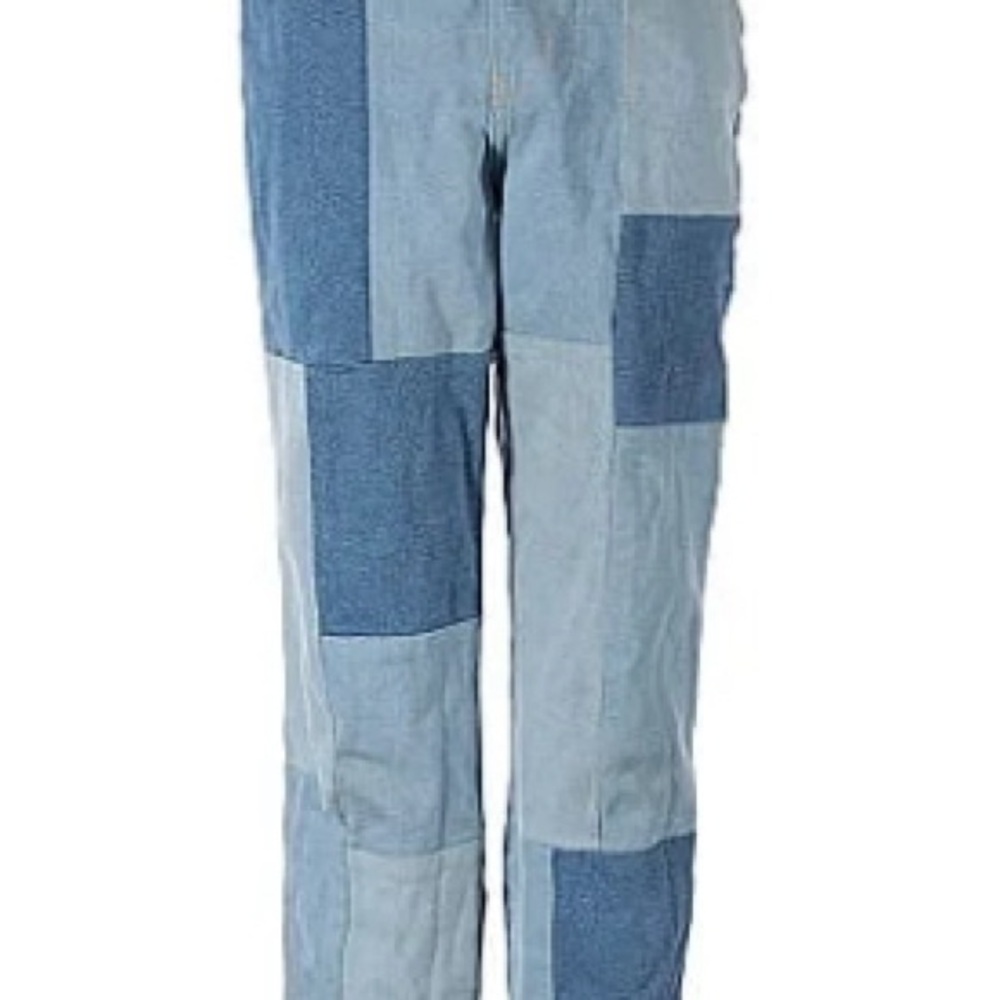 Hollister! Color block ultra high rise mom Jean